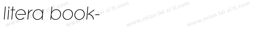litera book字体转换